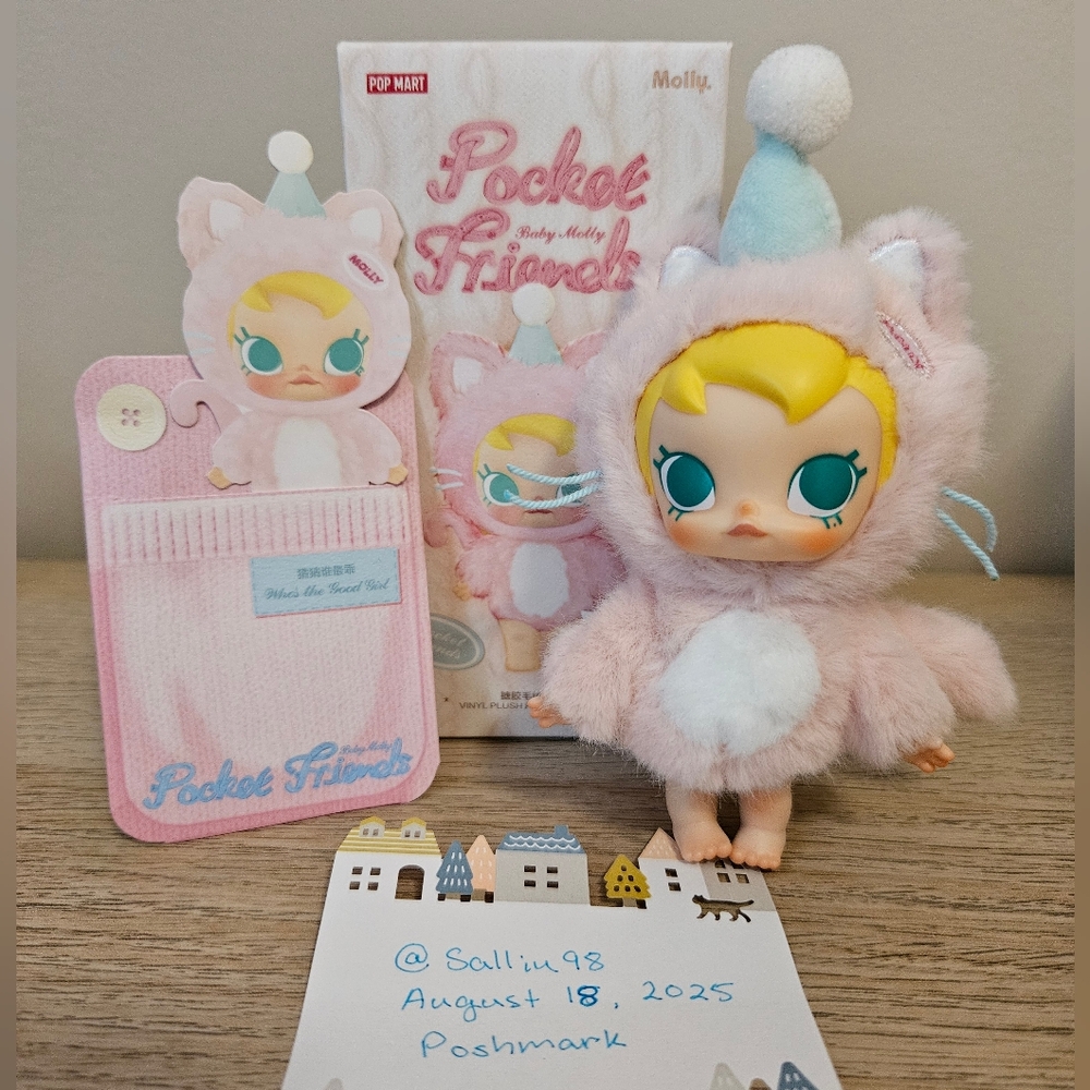 Popmart Molly Kitty Pink